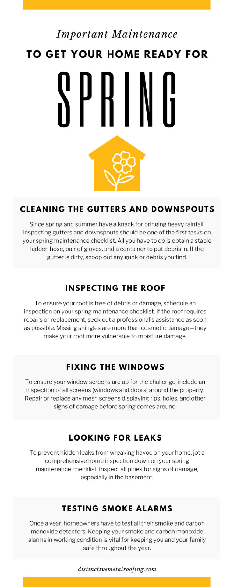 Important Maintenance To Get Your Home Ready for Spring